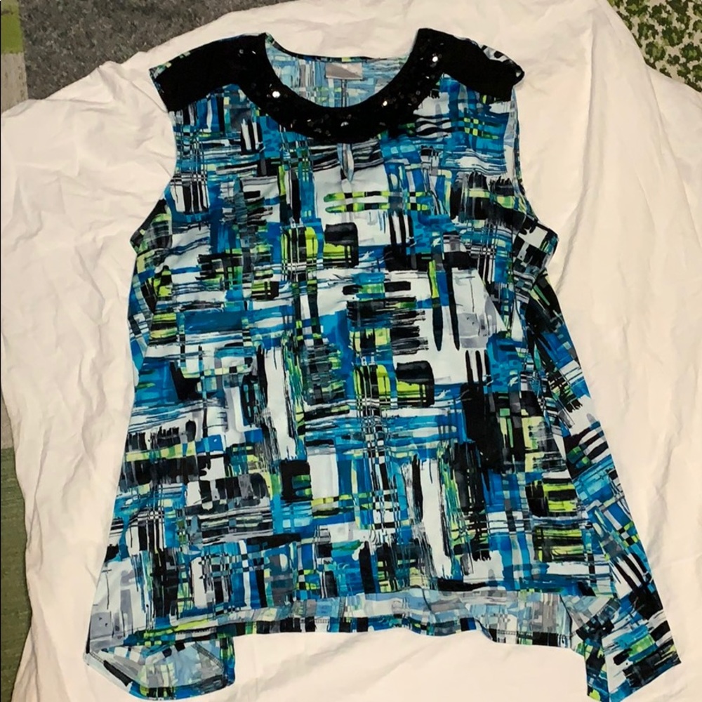 Sleeveless Sequined Top